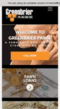 Mobile Screenshot of greenbrierpawn.com